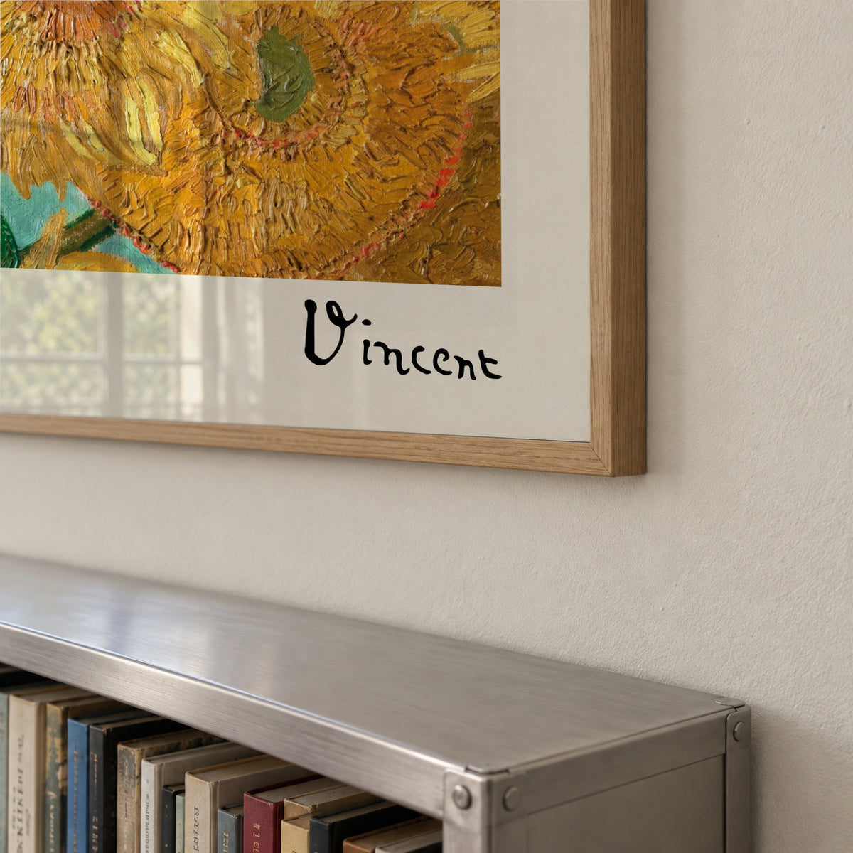 Sunflowers by Vincent van Gogh - Square - Framed poster detail