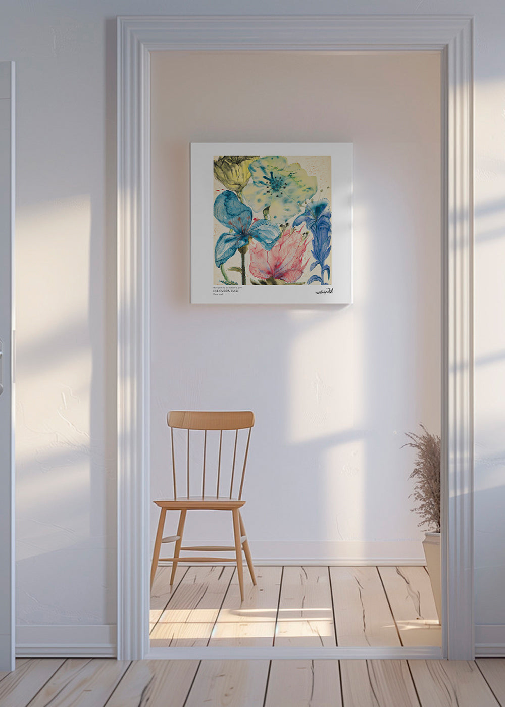 Salvador Dali fleurs I - Square