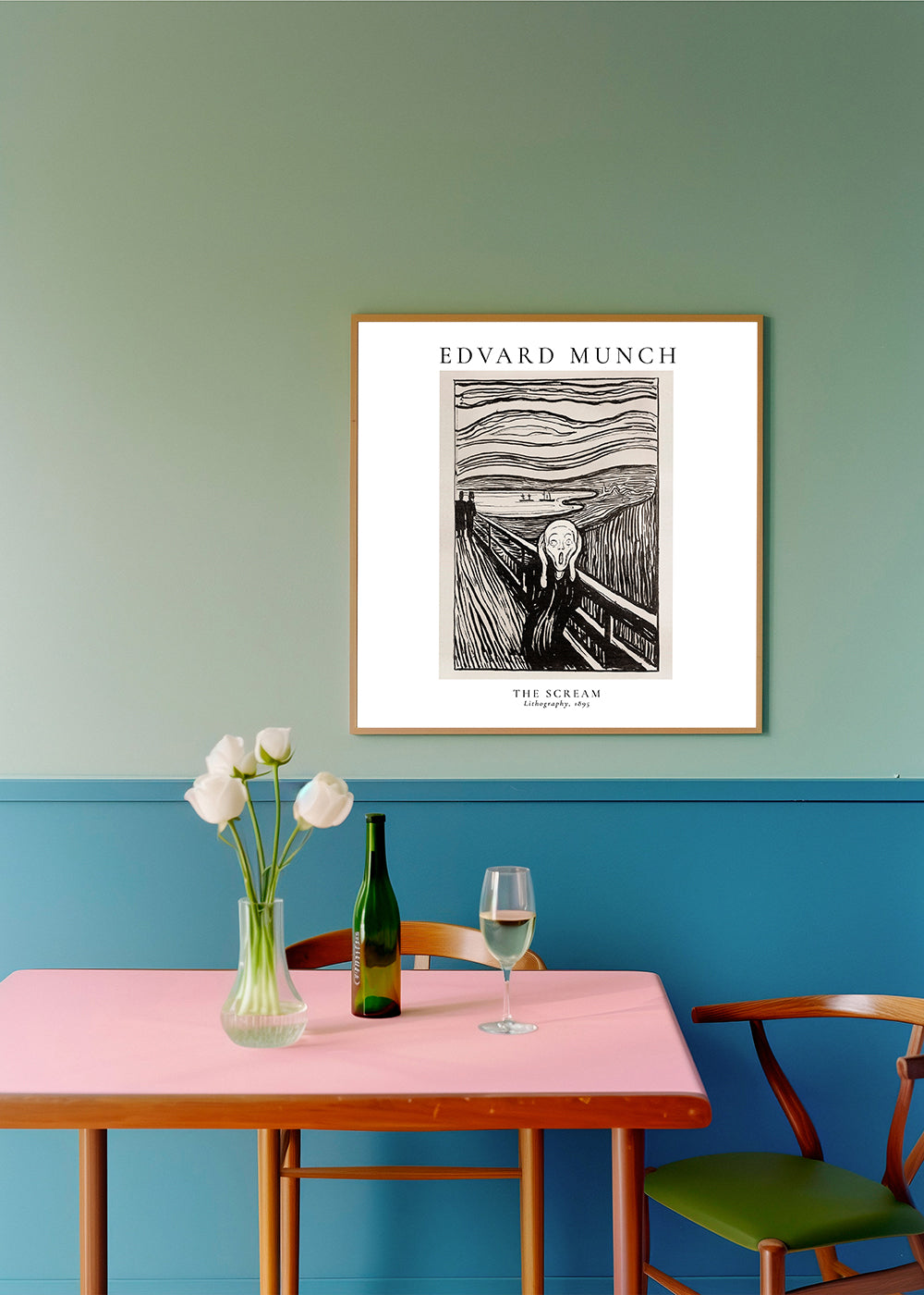 Edvard Munch The Scream Lithograph - Square