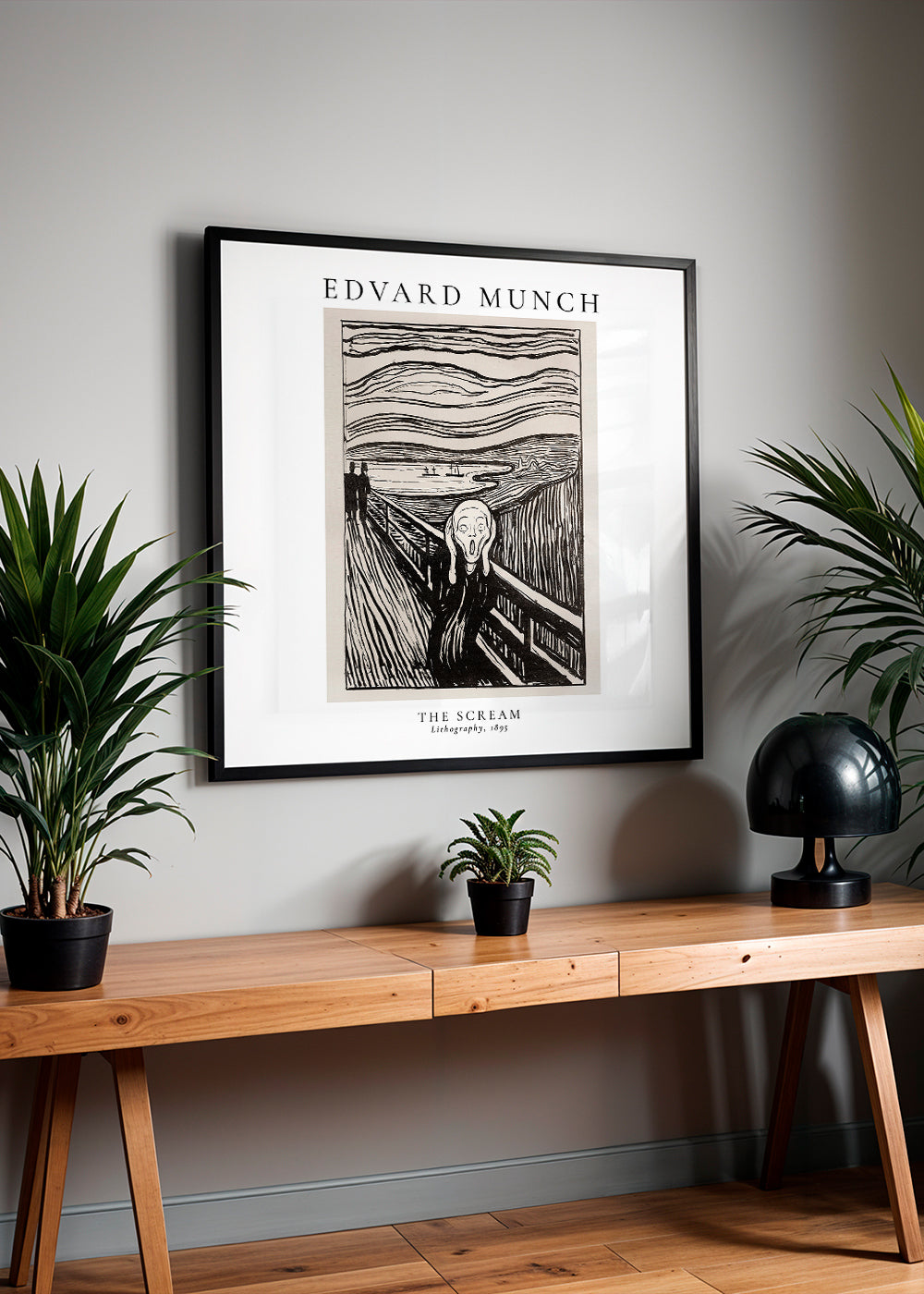 Edvard Munch The Scream Lithograph - Square