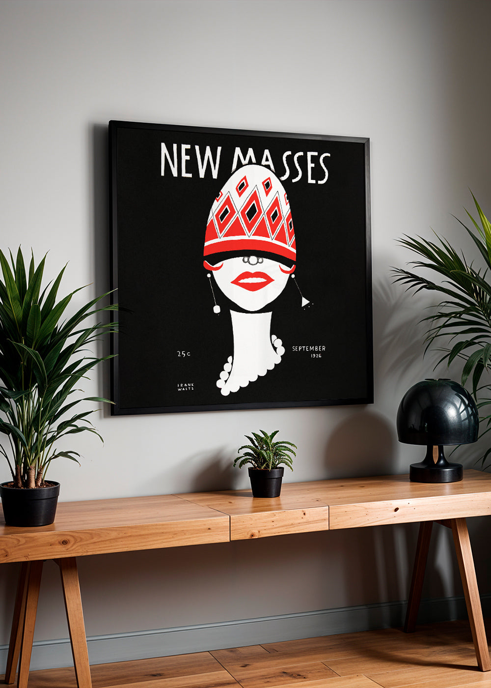 New Masses Vintage poster by Frank Walts - Square