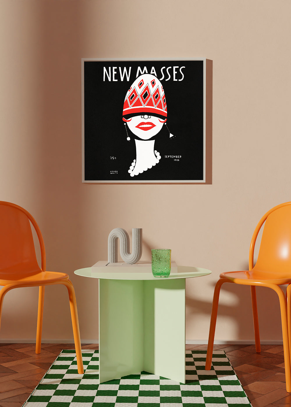 New Masses Vintage poster by Frank Walts - Square