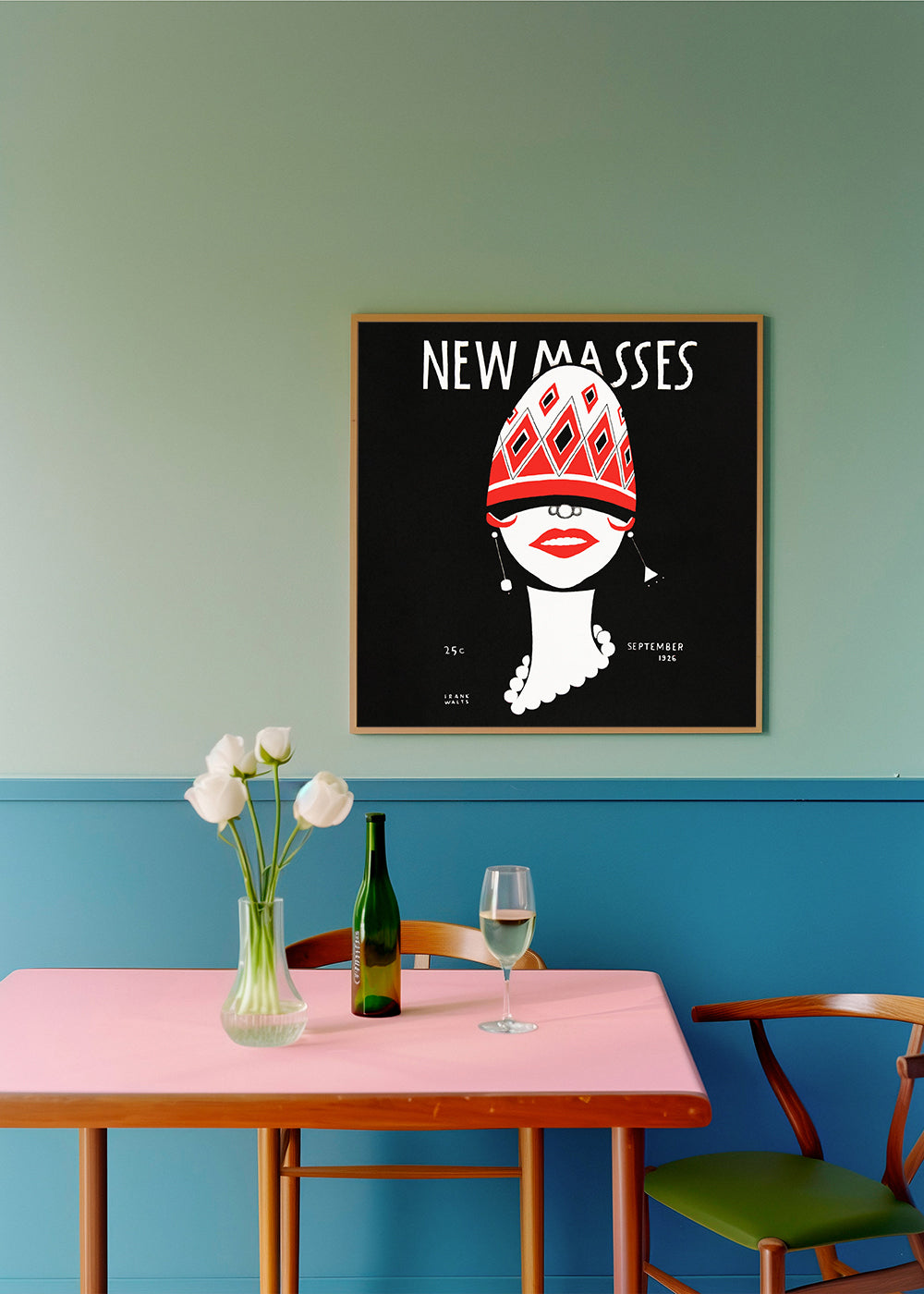 New Masses Vintage poster by Frank Walts - Square