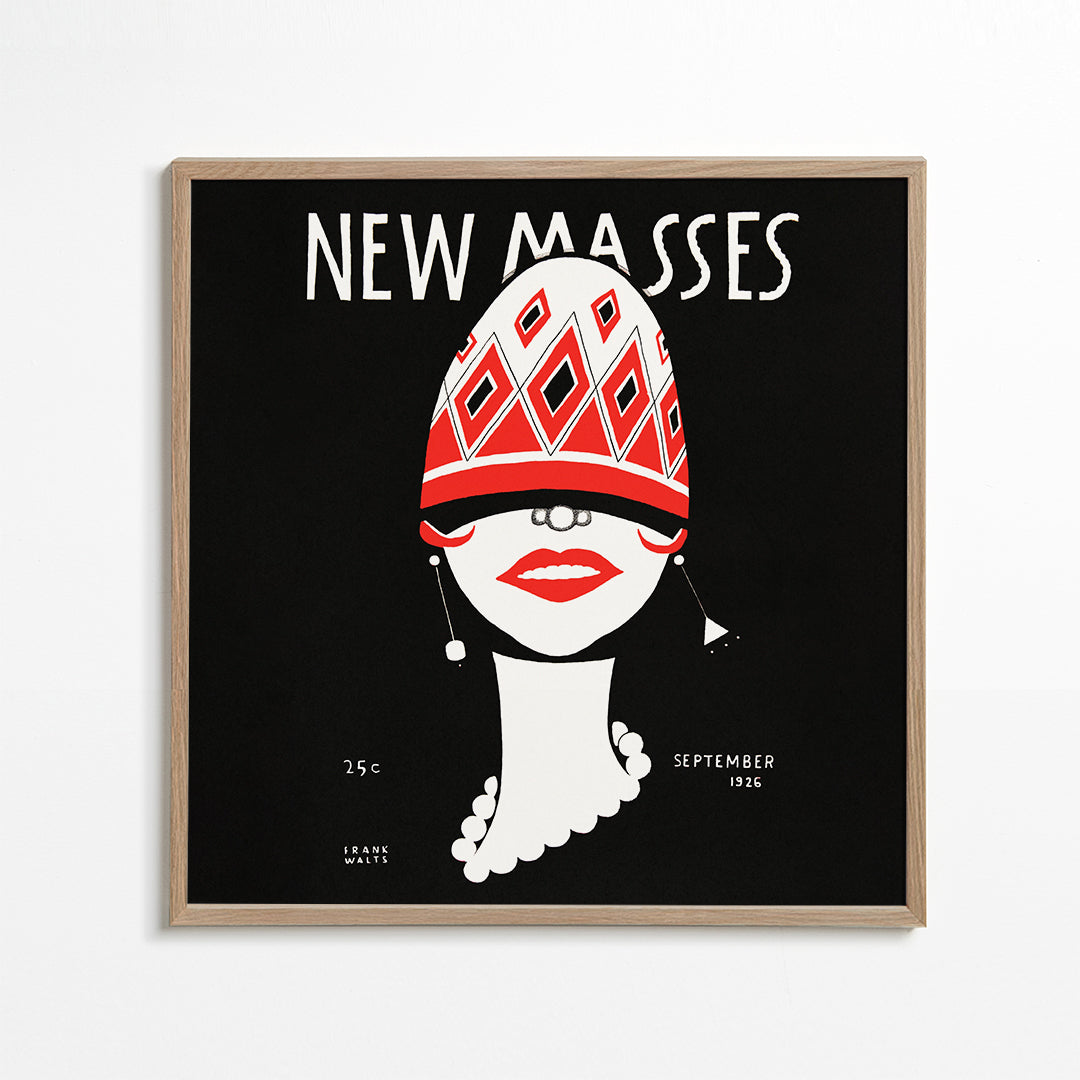 New Masses Vintage poster by Frank Walts - Square