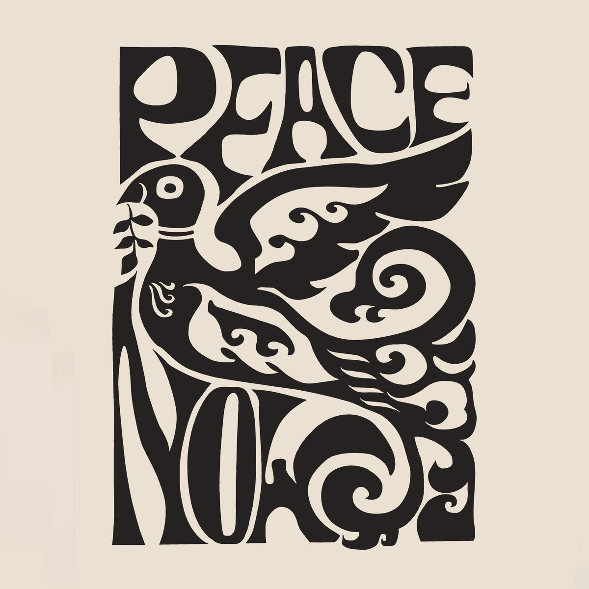 Peace Now poster, 1970 - Square - Unframed art print