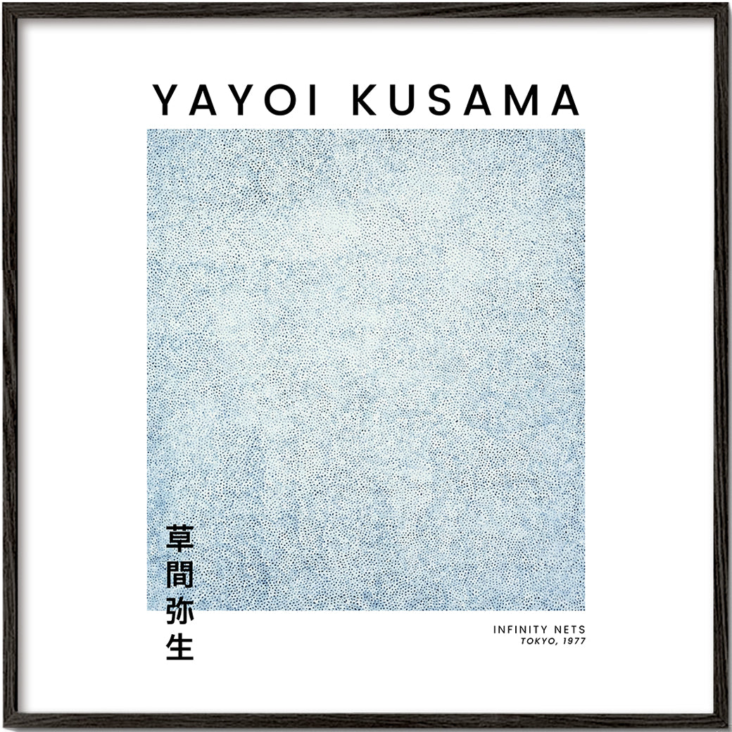 Yayoi Kusama Infinity Nets exhibition poster - Square