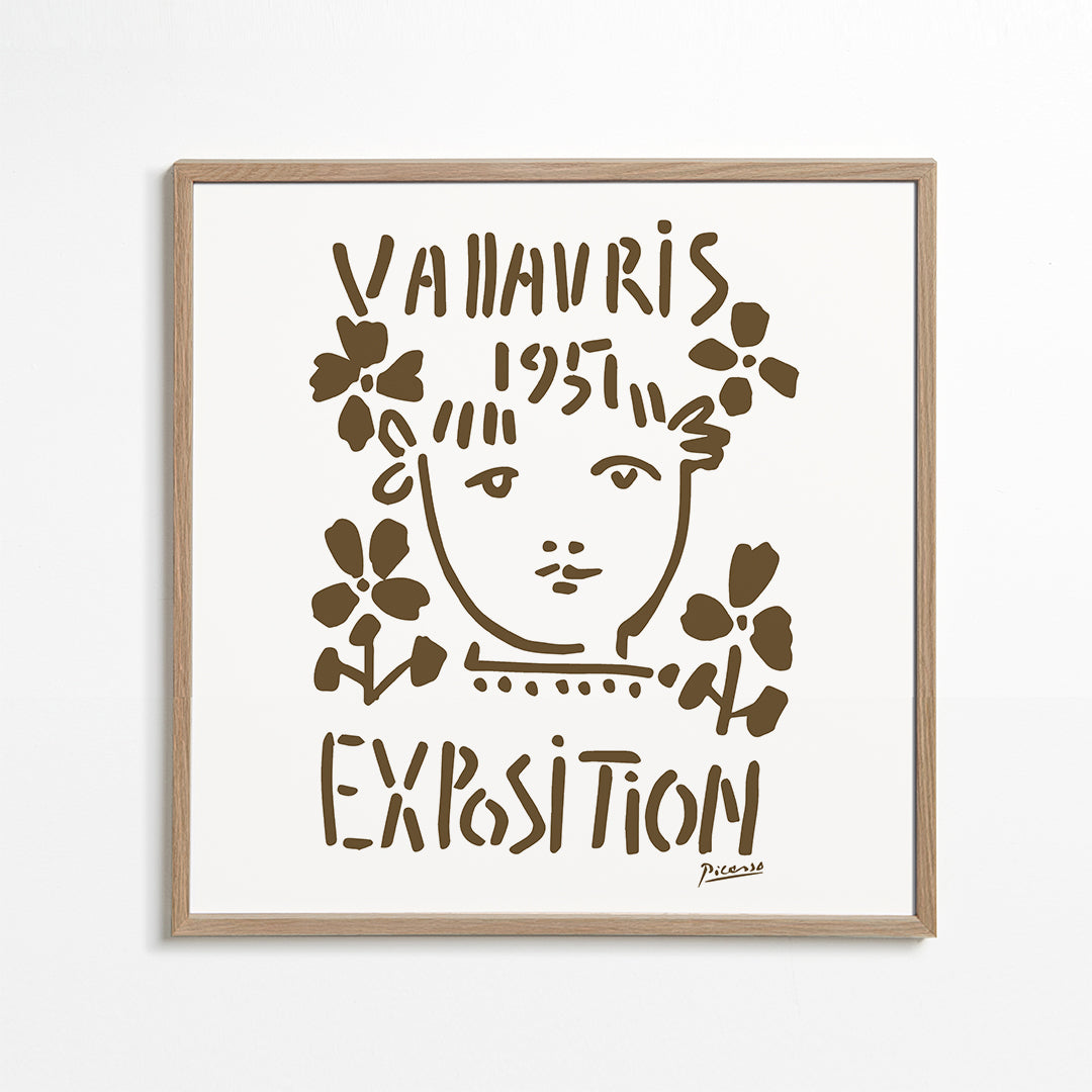 PIcasso Vallauris 1951 Exposition Poster - Square