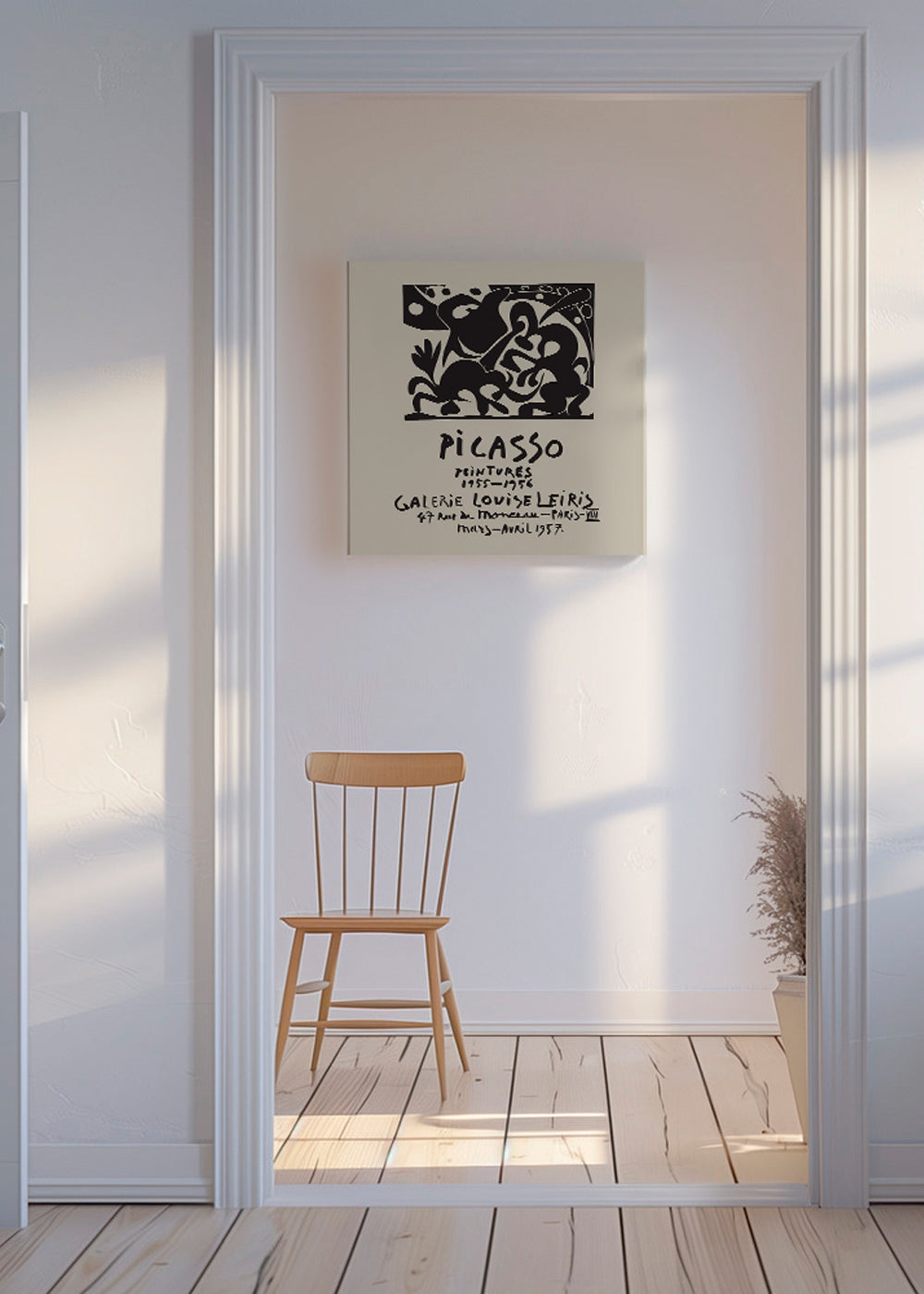 PABLO PICASSO Galerie Louise Leiris Print Poster - Square