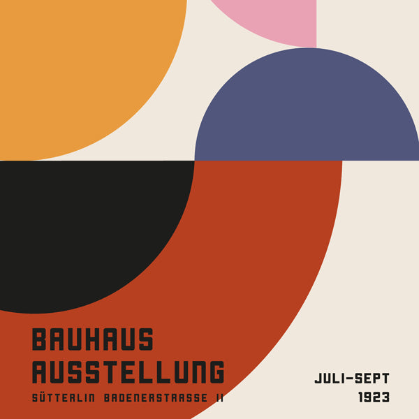 Bauhaus Exhibition Poster  1923 - Square