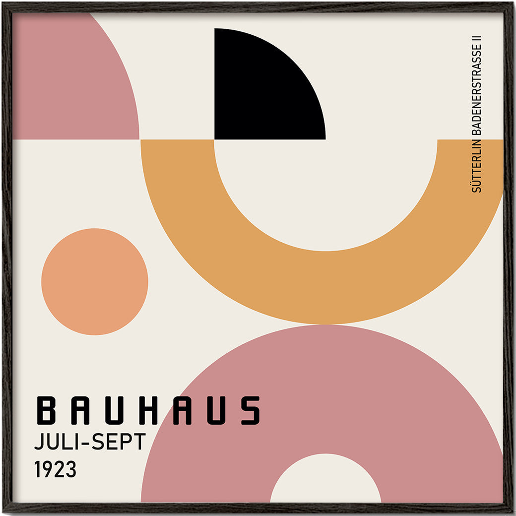 COLORFUL BAUHAUS NO.1 POSTER - Square