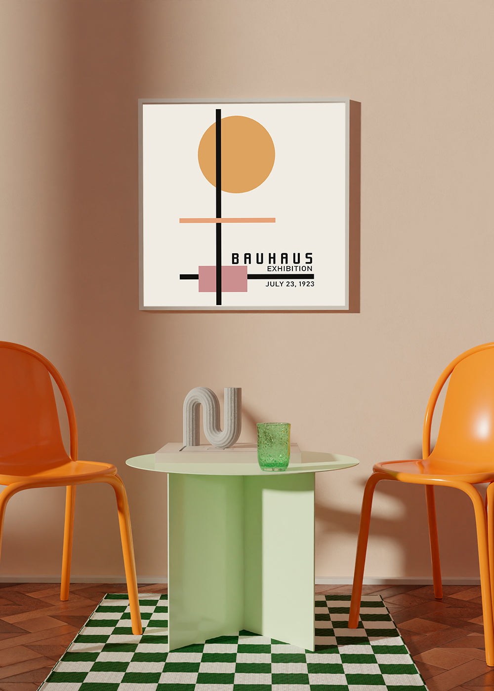 COLORFUL BAUHAUS NO.2 POSTER - Square