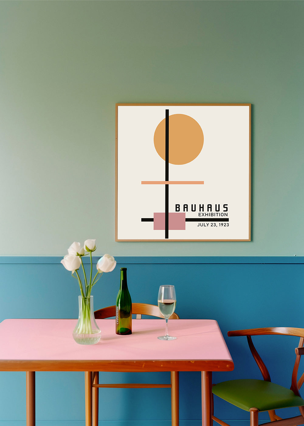 COLORFUL BAUHAUS NO.2 POSTER - Square