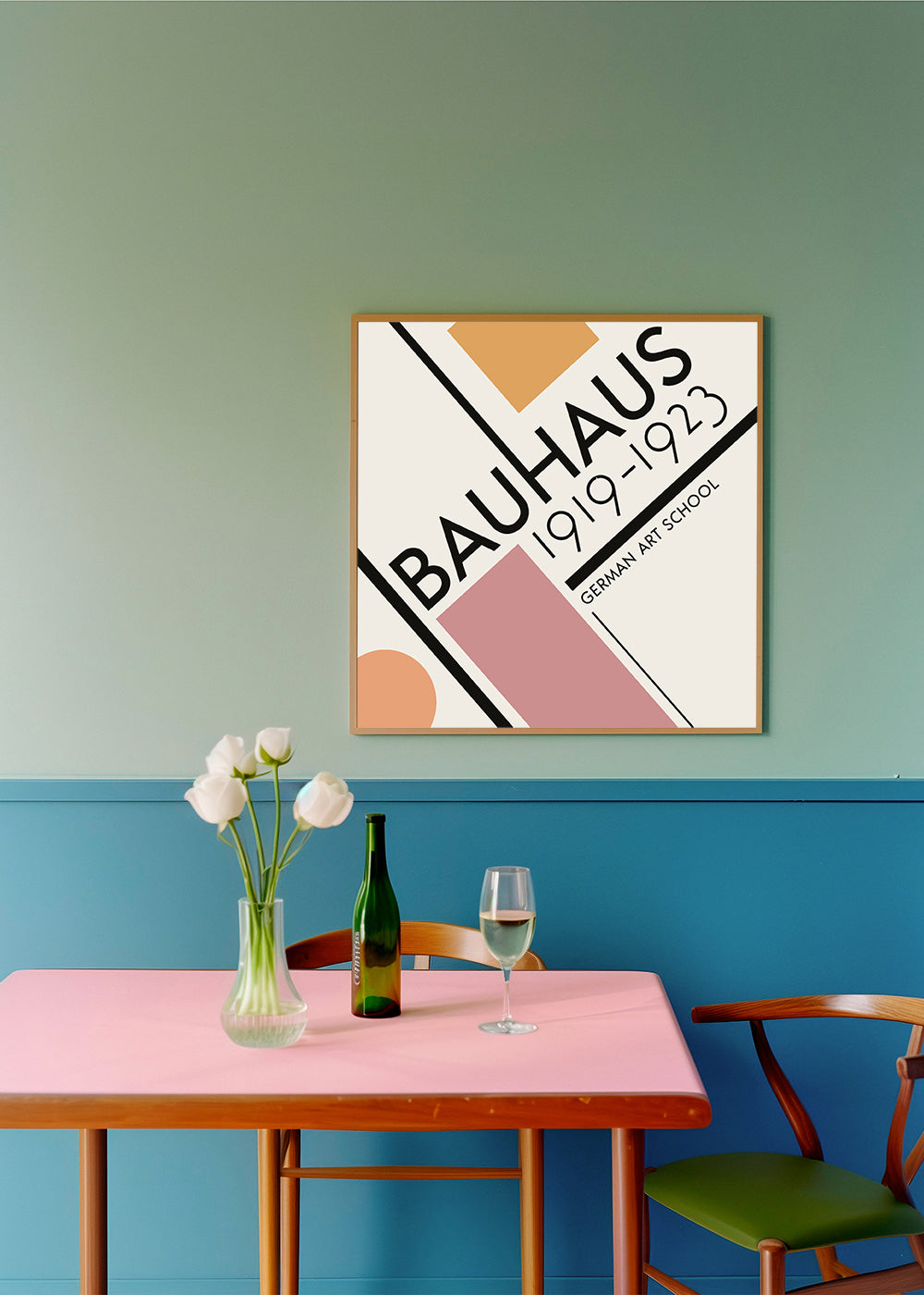 COLORFUL BAUHAUS NO.3 POSTER - Square