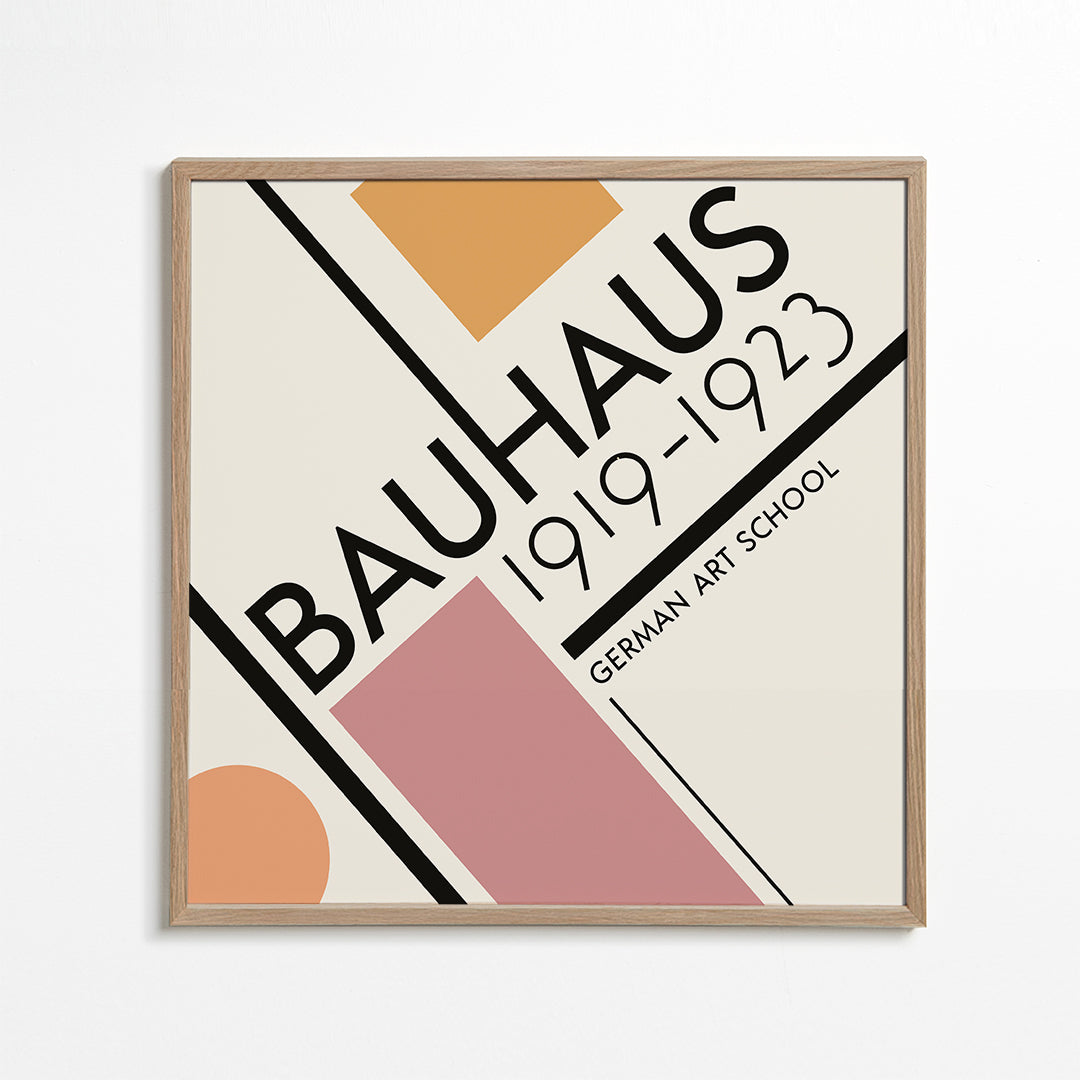 COLORFUL BAUHAUS NO.3 POSTER - Square