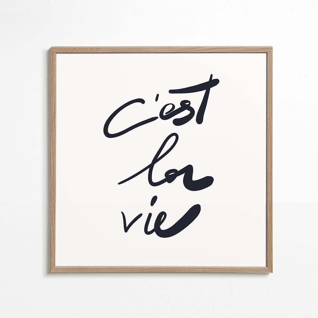 c'est la vie poster - Square