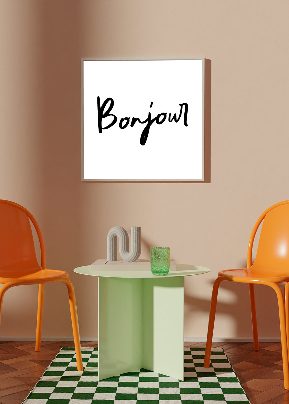 Bonjour Poster - Square