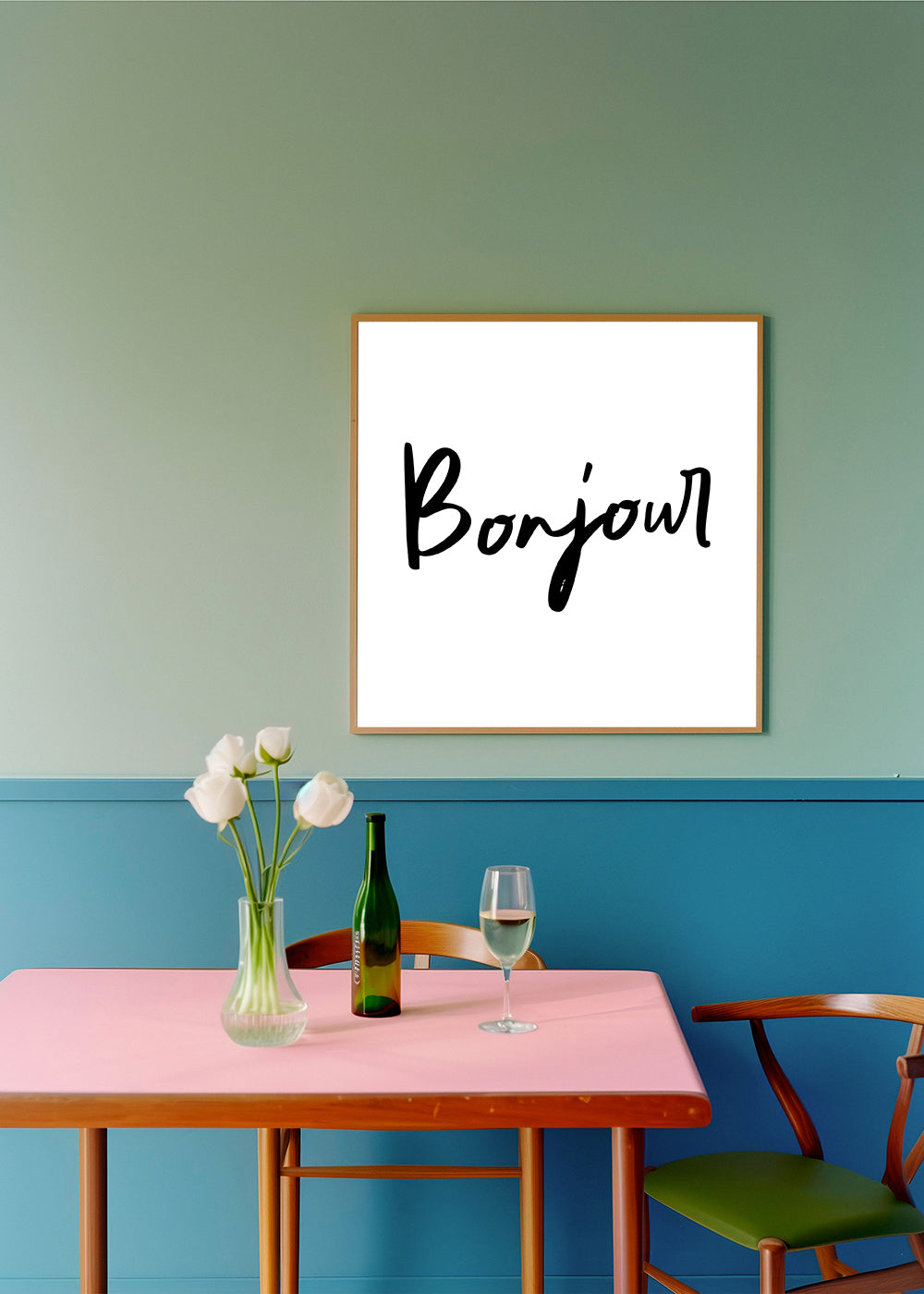 Bonjour Poster - Square