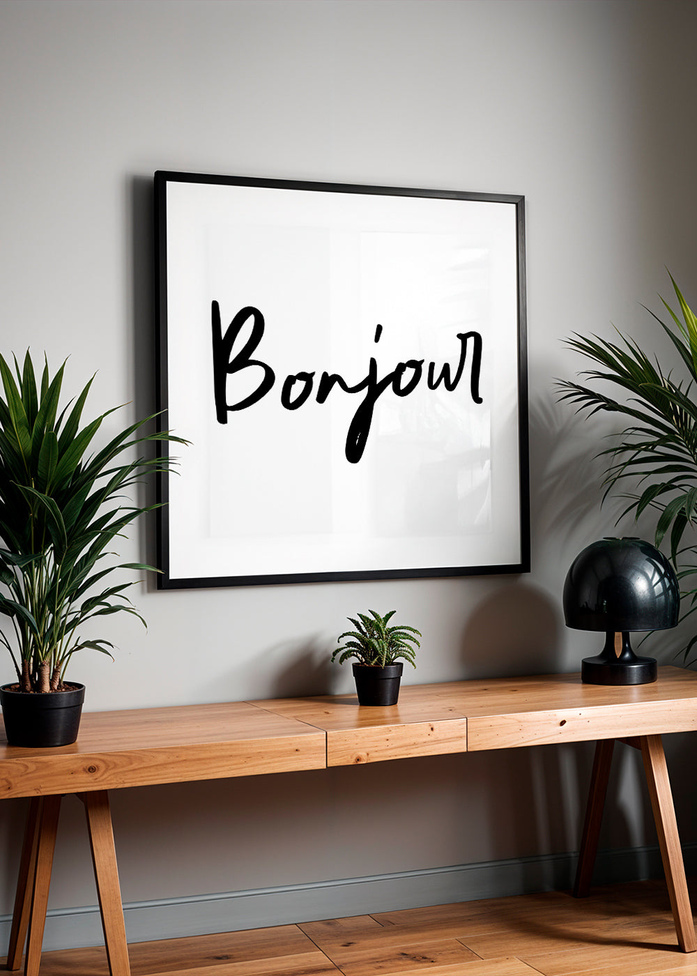 Bonjour Poster - Square