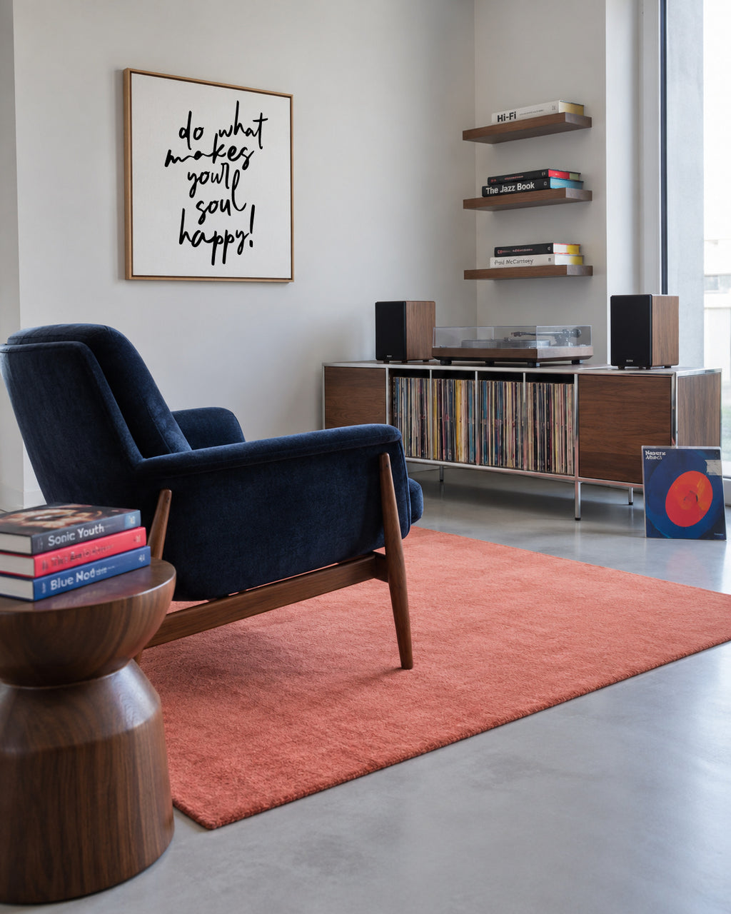 Do what makes your soul happy quote poster - Square - Framed canvas in an interior