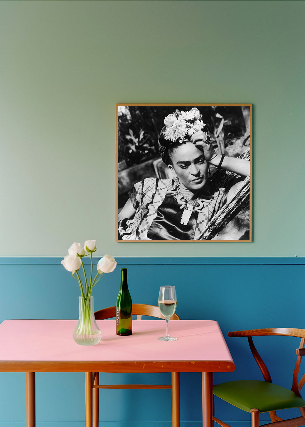 Frida Kahlo vintage photograph I - Square