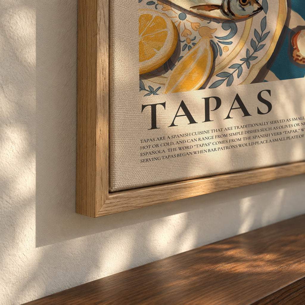 Tapas - Spain - Framed canvas detail