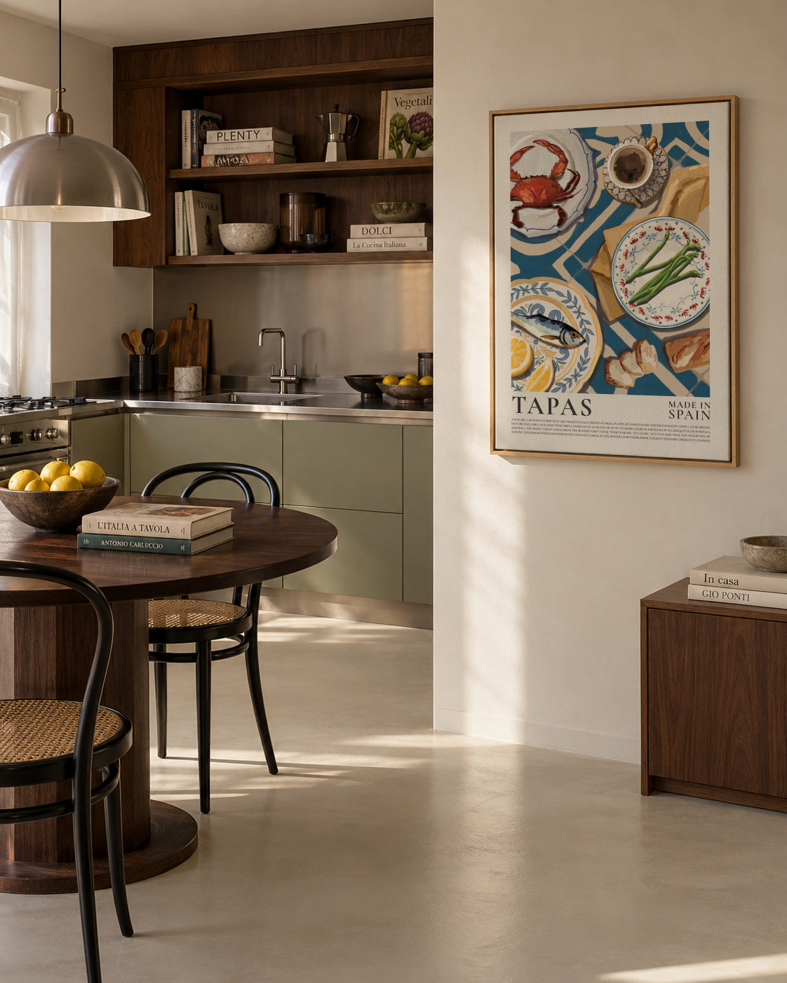 Tapas - Spain - Framed canvas in an interior