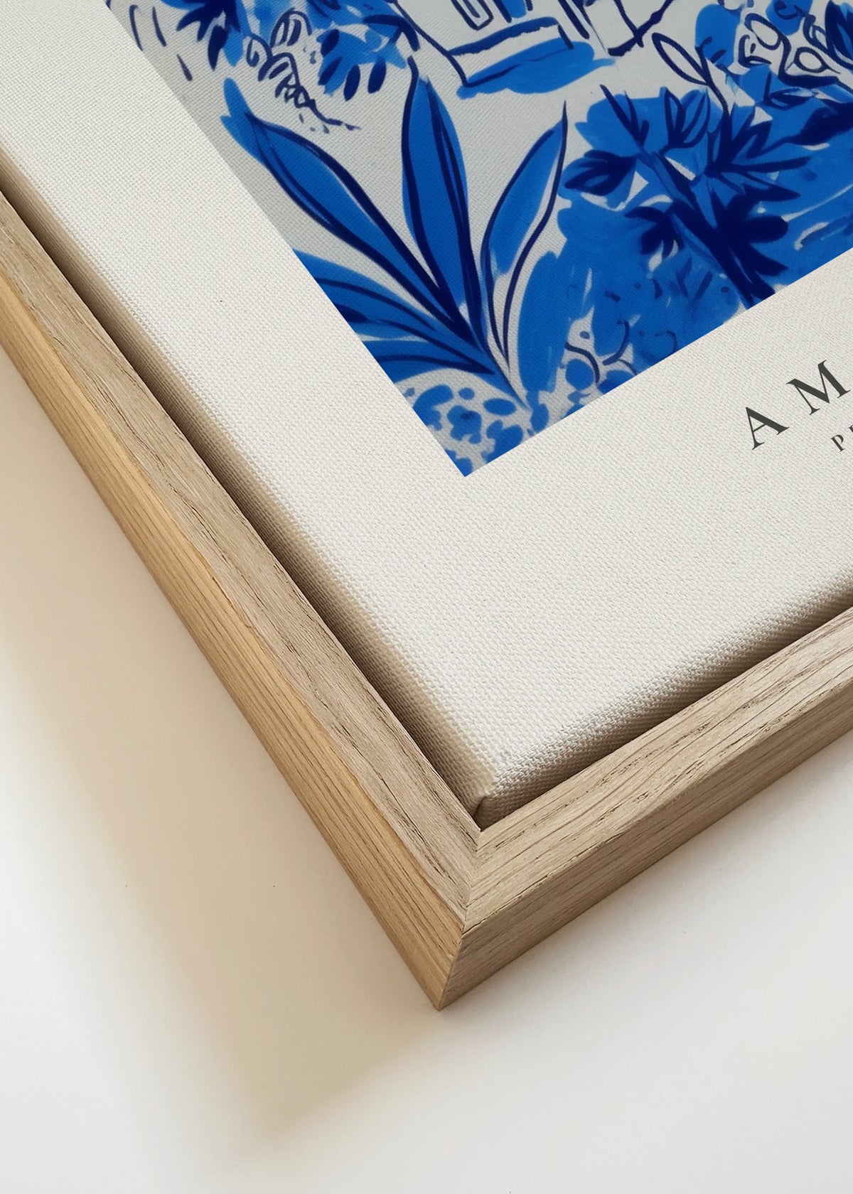 Positano, Amalfi Coast - Framed canvas detail