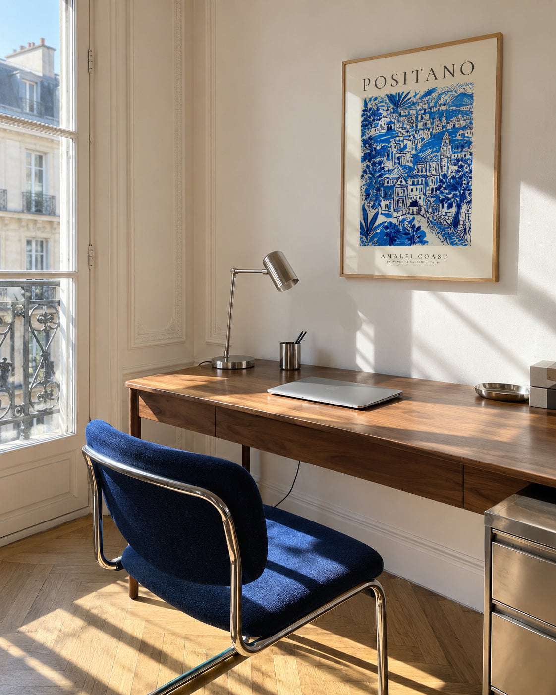 Positano, Amalfi Coast - Framed poster in an interior