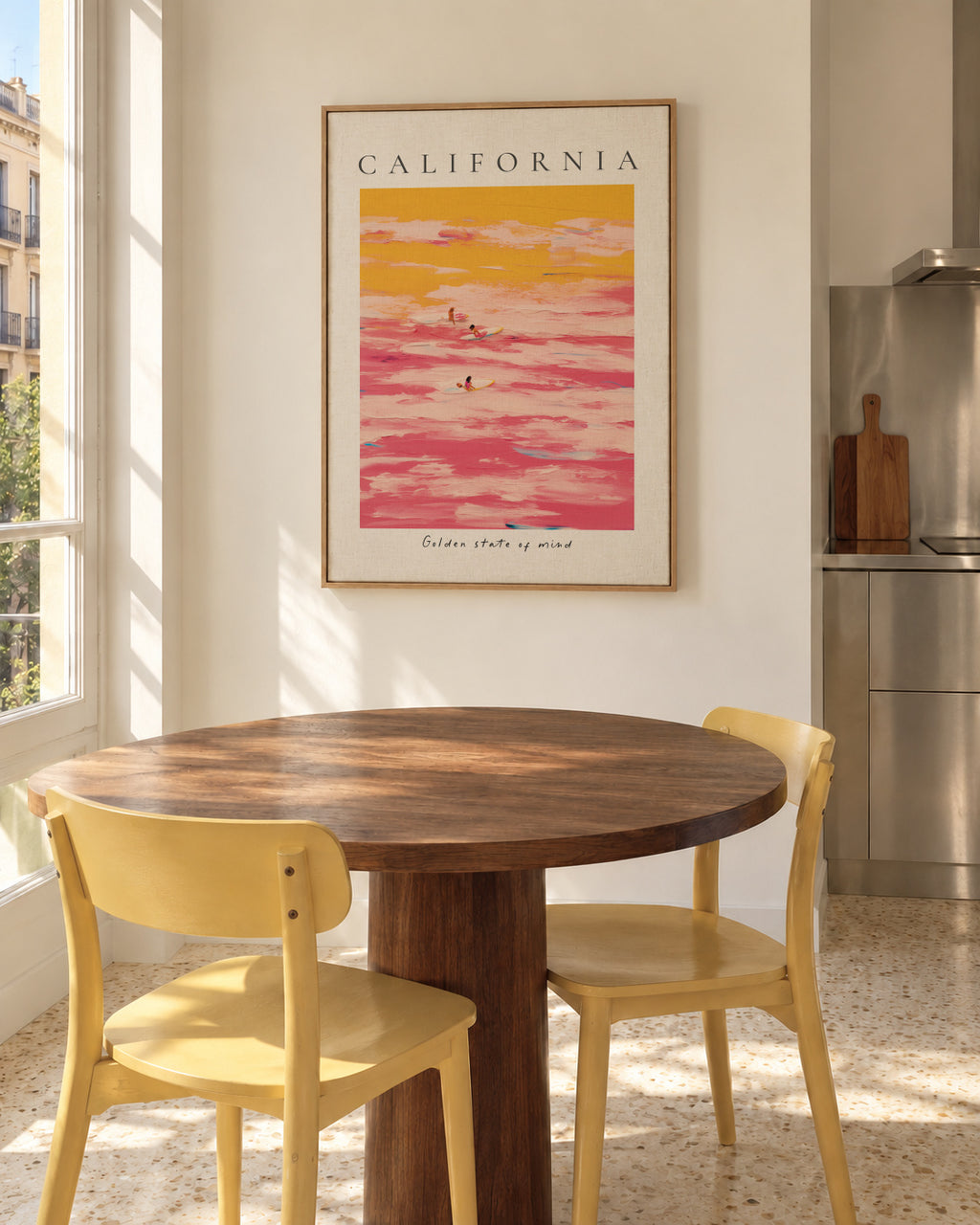 California - Framed canvas in an interior