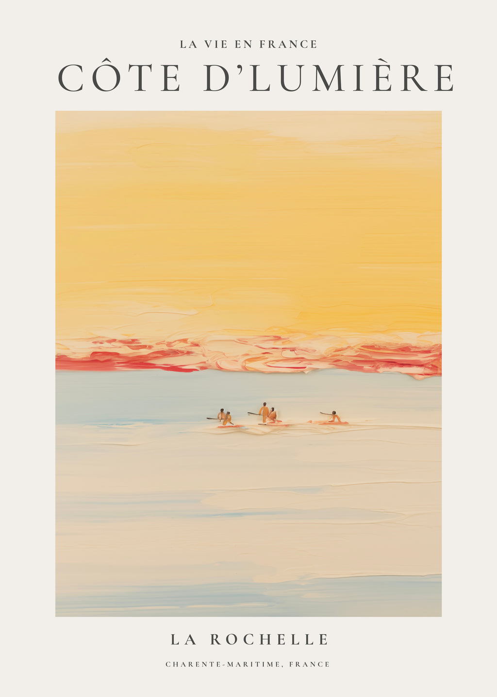 La vie en France, Côte d’Lumière - Unframed art print
