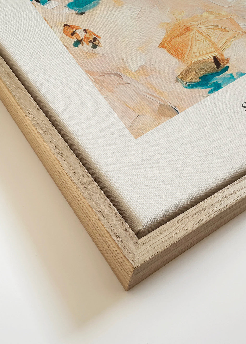 La vie en France, St Tropez - Framed canvas detail