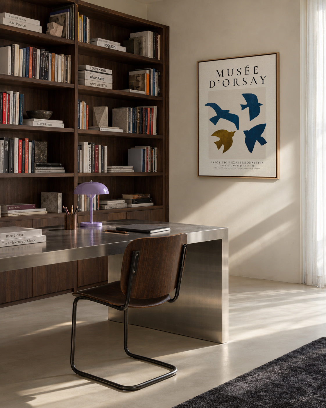Musée d'Orsay Exhibition Poster - Framed canvas in an interior