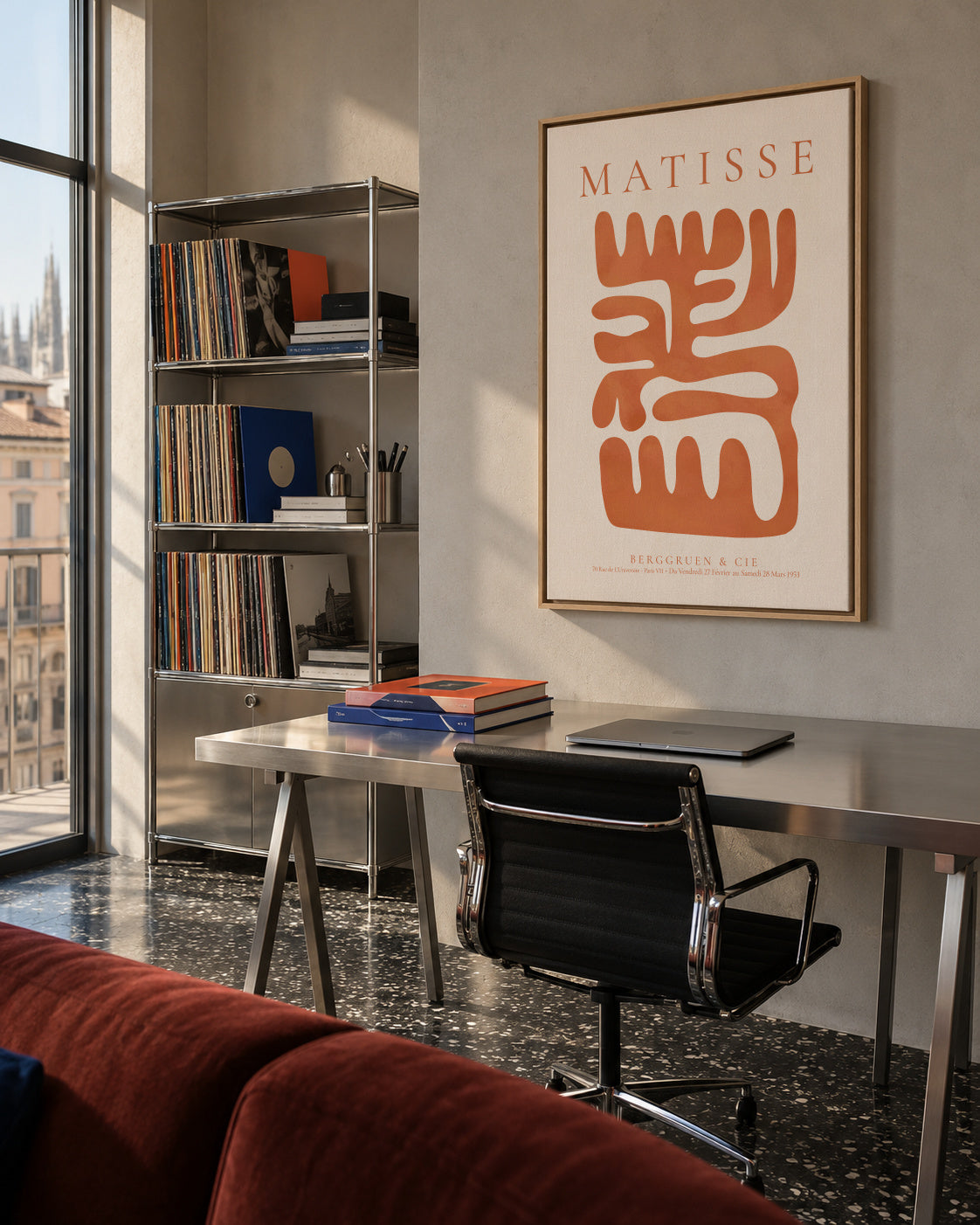 Henri Matisse, Berggruen and Cie III - Framed canvas in an interior