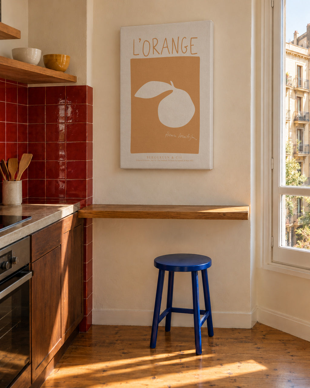 Henri Matisse, L’Orange - Unframed canvas in an interior