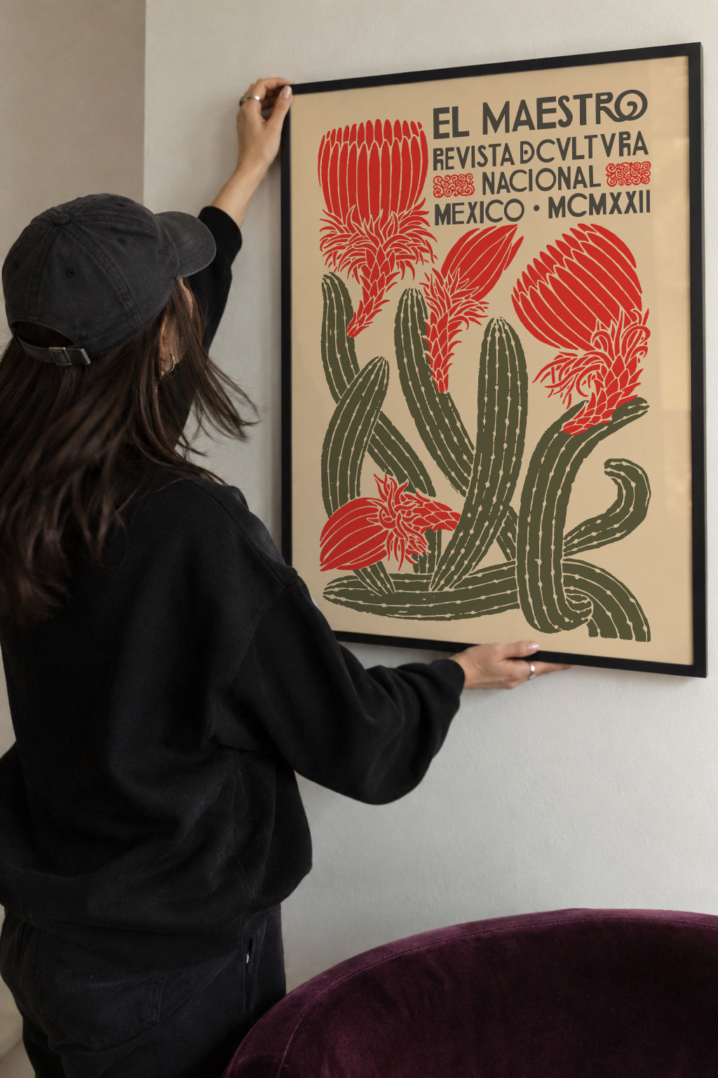 El Maestro, Revista Nacional Cactus poster - Framed poster detail