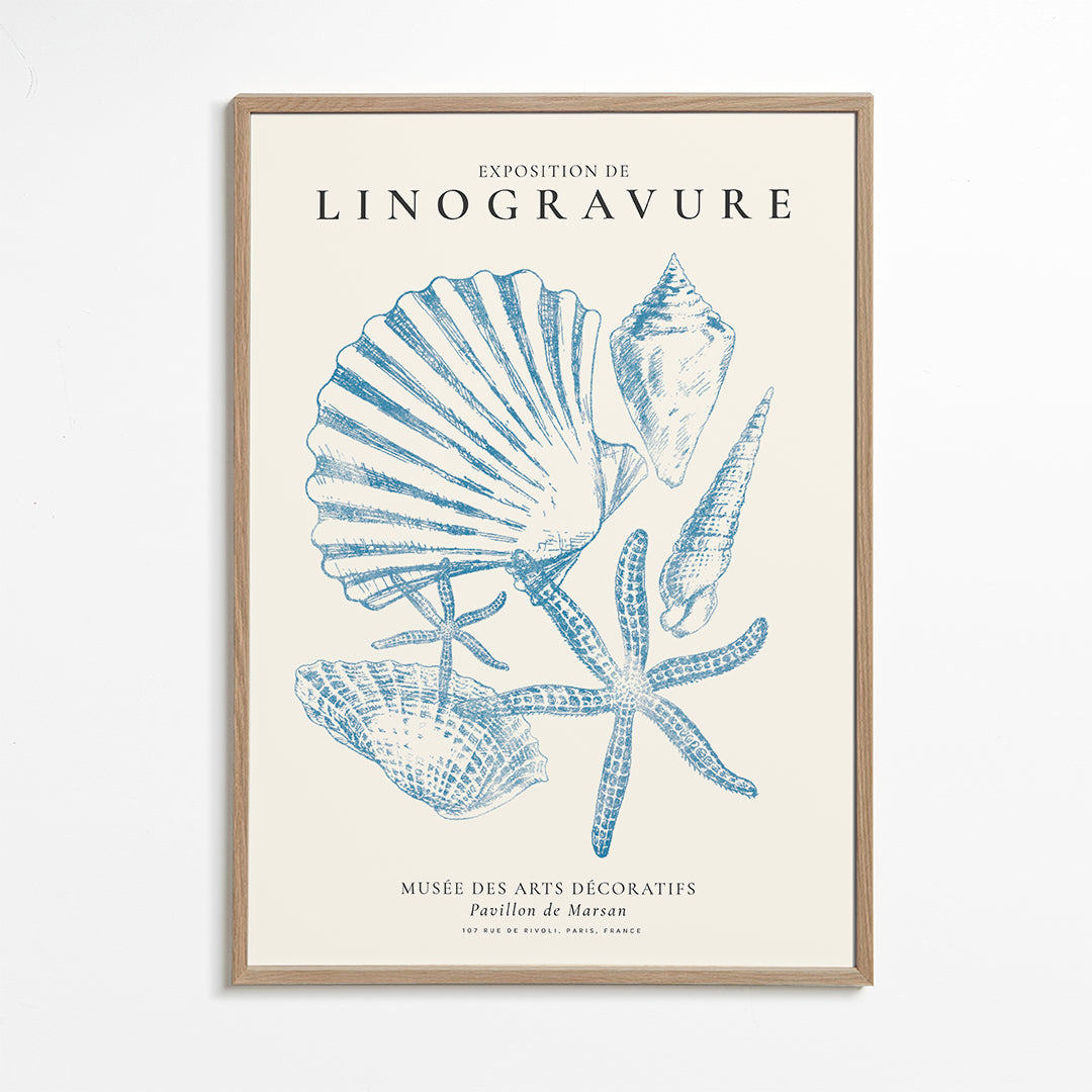 Exposition de linogravure, Sealife (la vie marine)