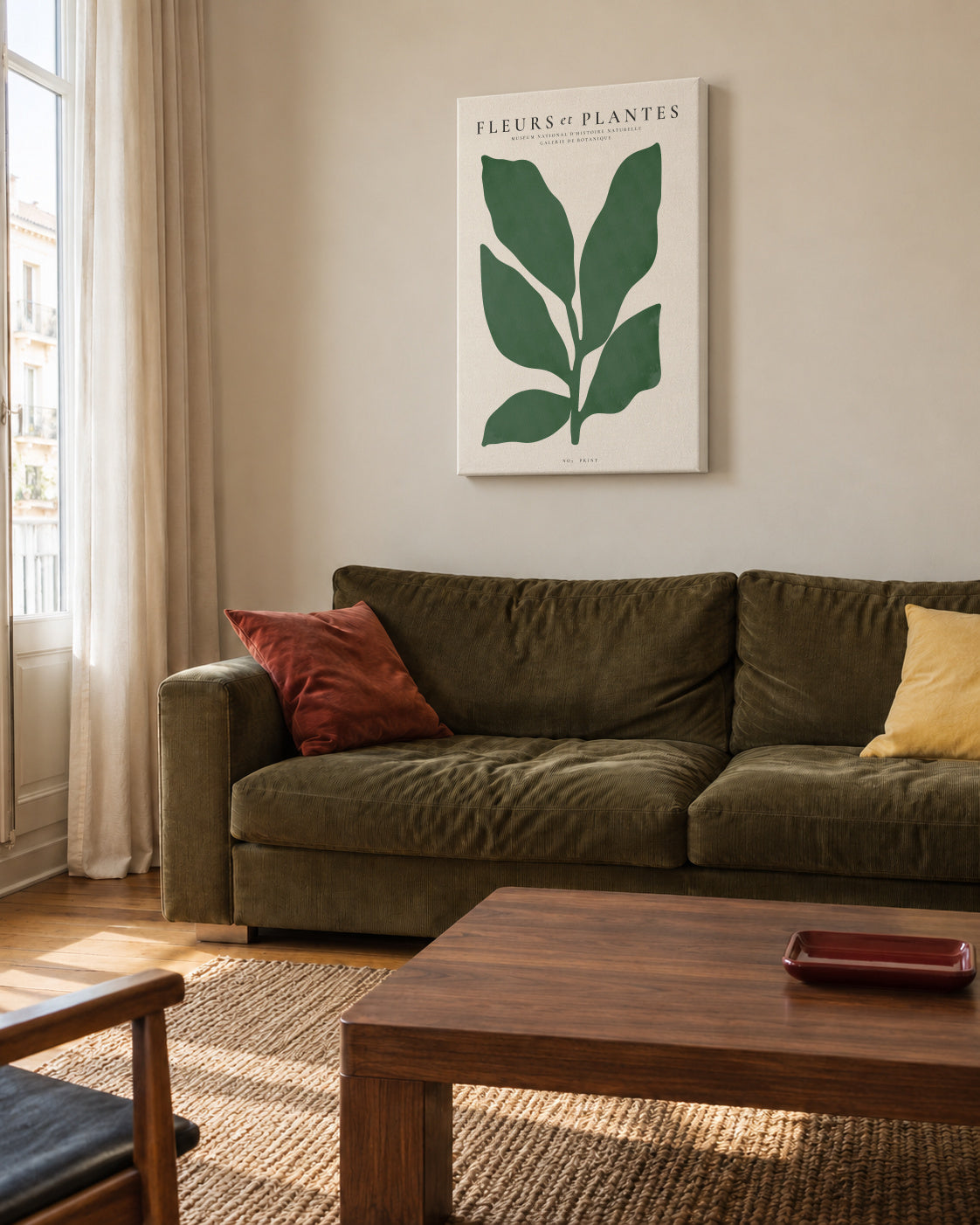 Botanical, Fleurs et plantes - Poster No. 7 - Unframed canvas in an interior