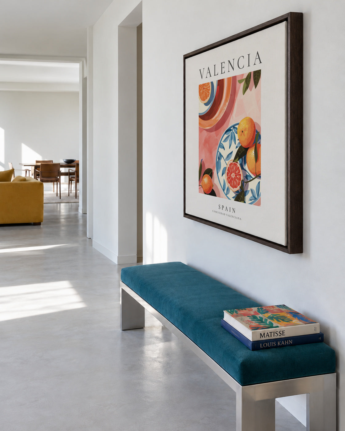 Valencia, Spain - SQUARE - Framed canvas in an interior