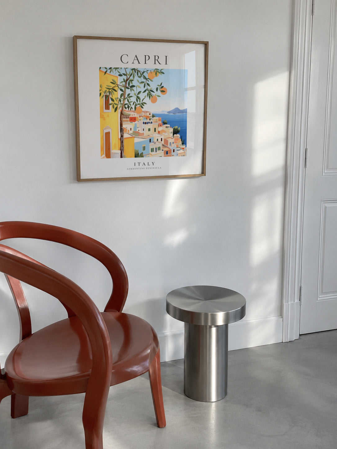 Capri, Italy - SQUARE - Framed poster in an interior
