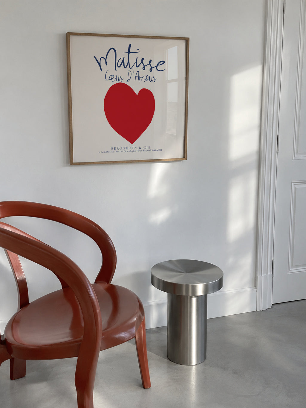 Henri Matisse, Coeur d'amour - SQUARE - Framed poster in an interior