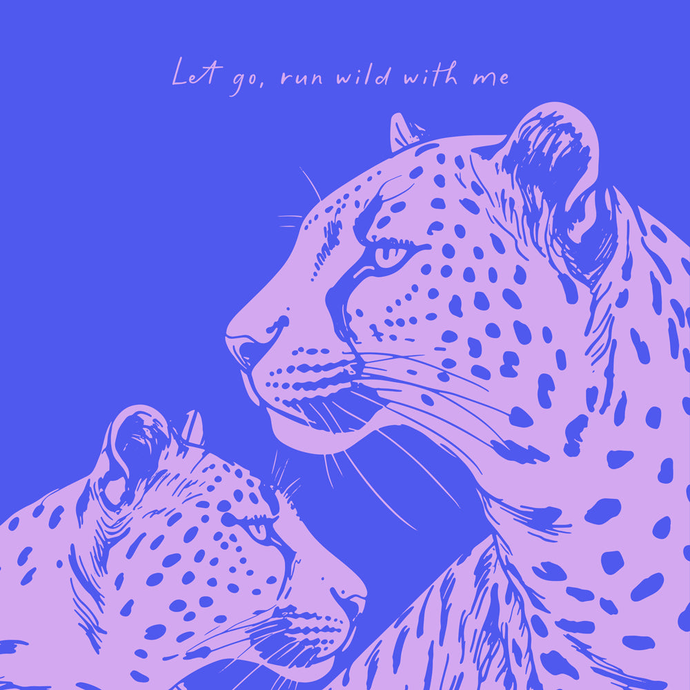 Two Leopards - SQUARE