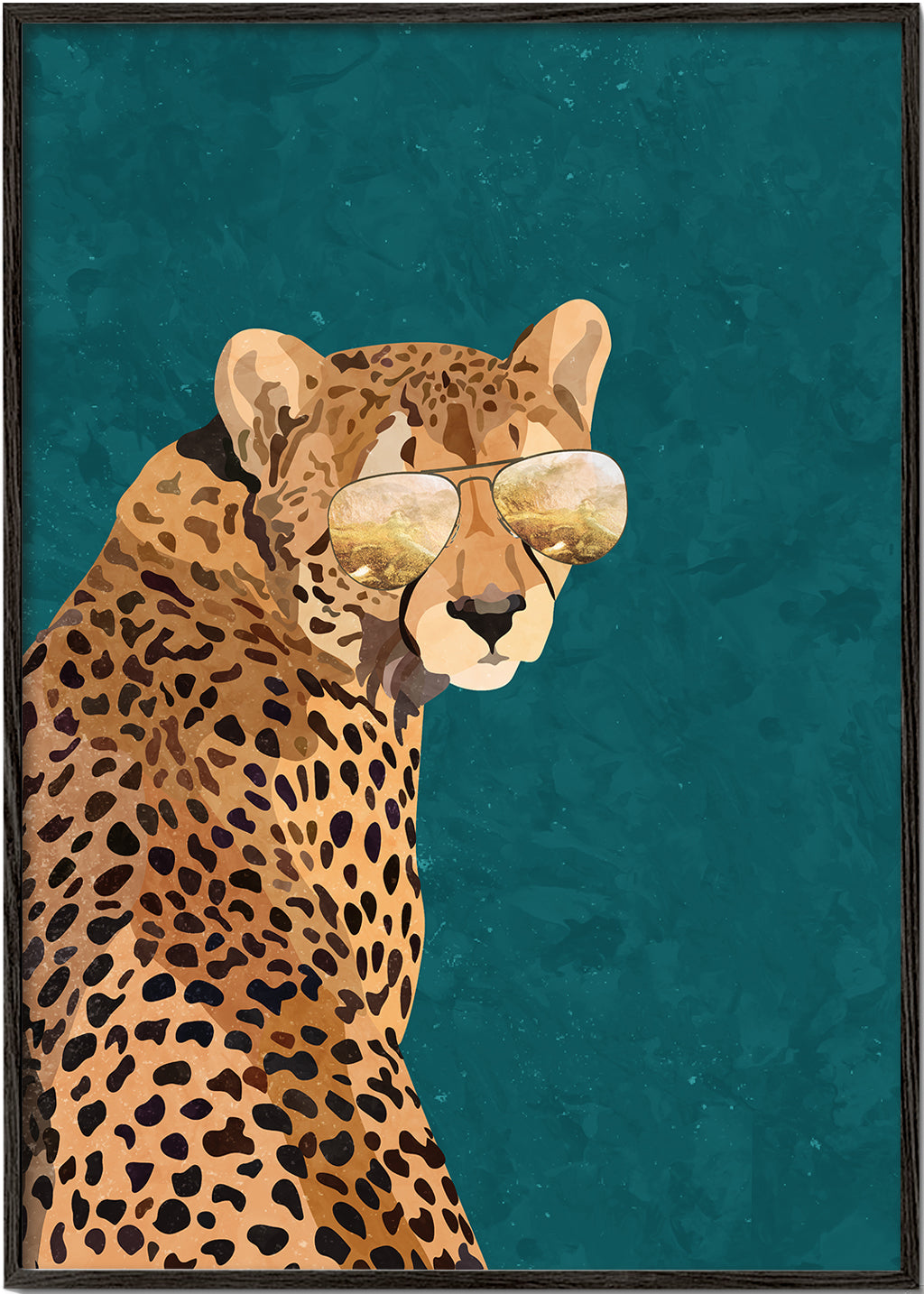 Movie star Cheetah gold and green