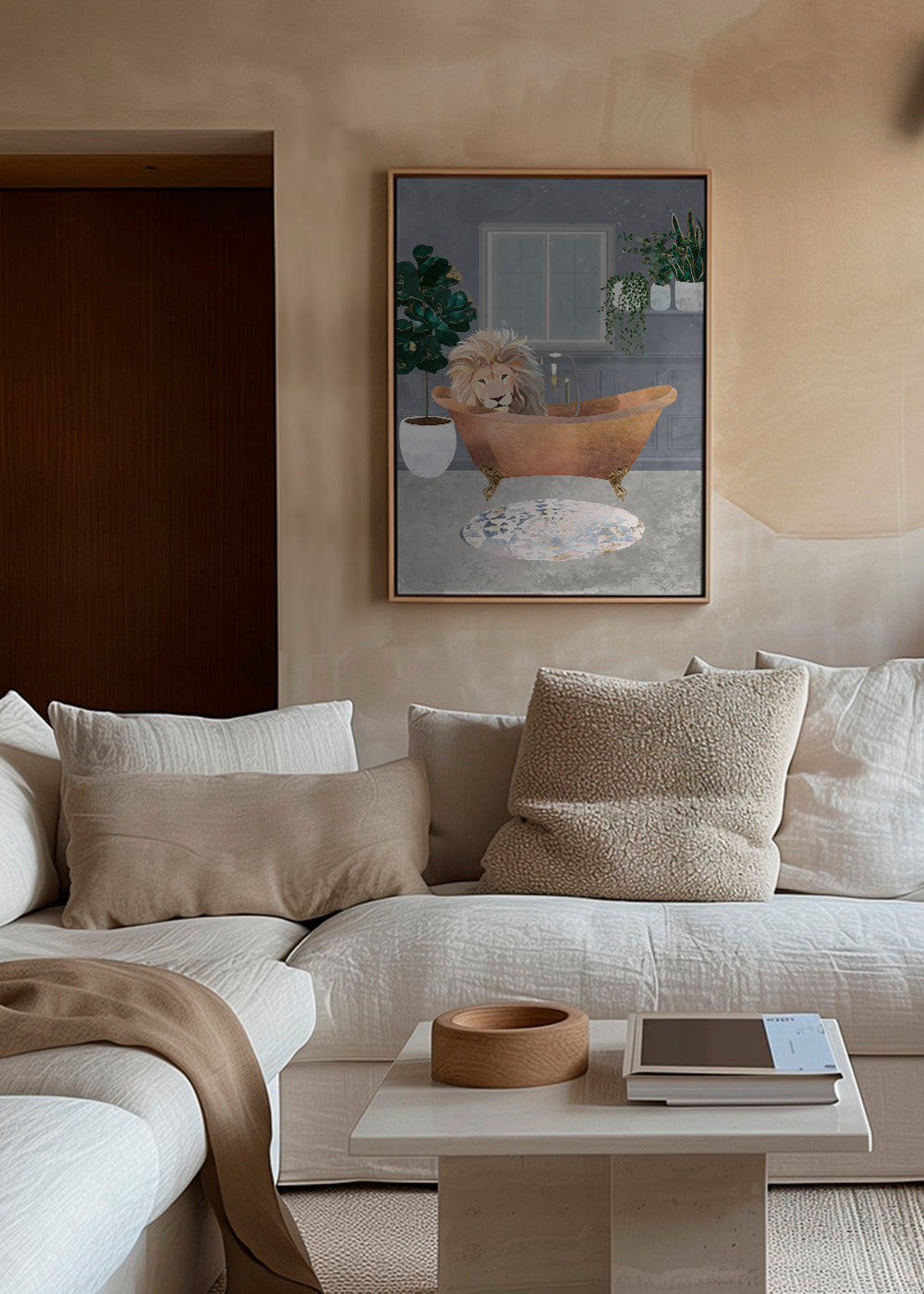 Lux Lion in the copper bath