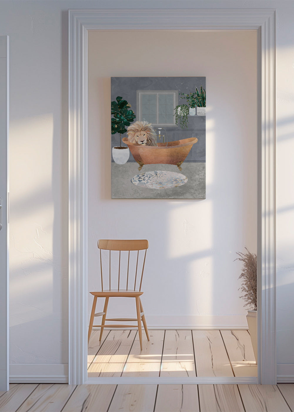 Lux Lion in the copper bath