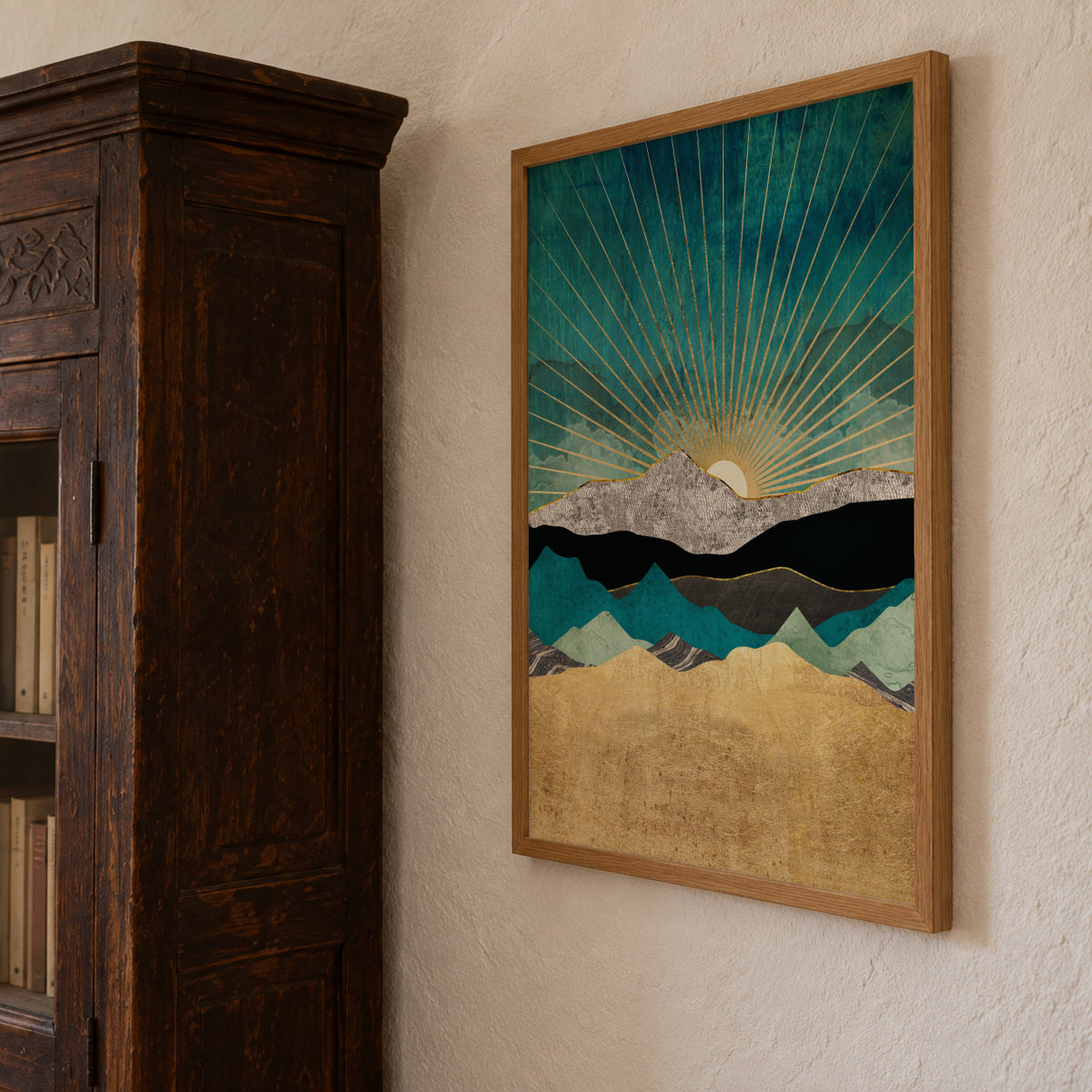 Peacock Vista - Framed poster detail