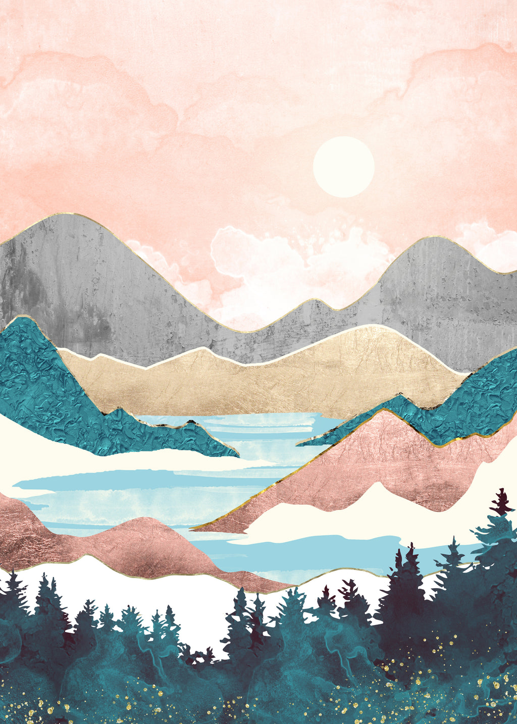 Lake Sunrise - Unframed art print
