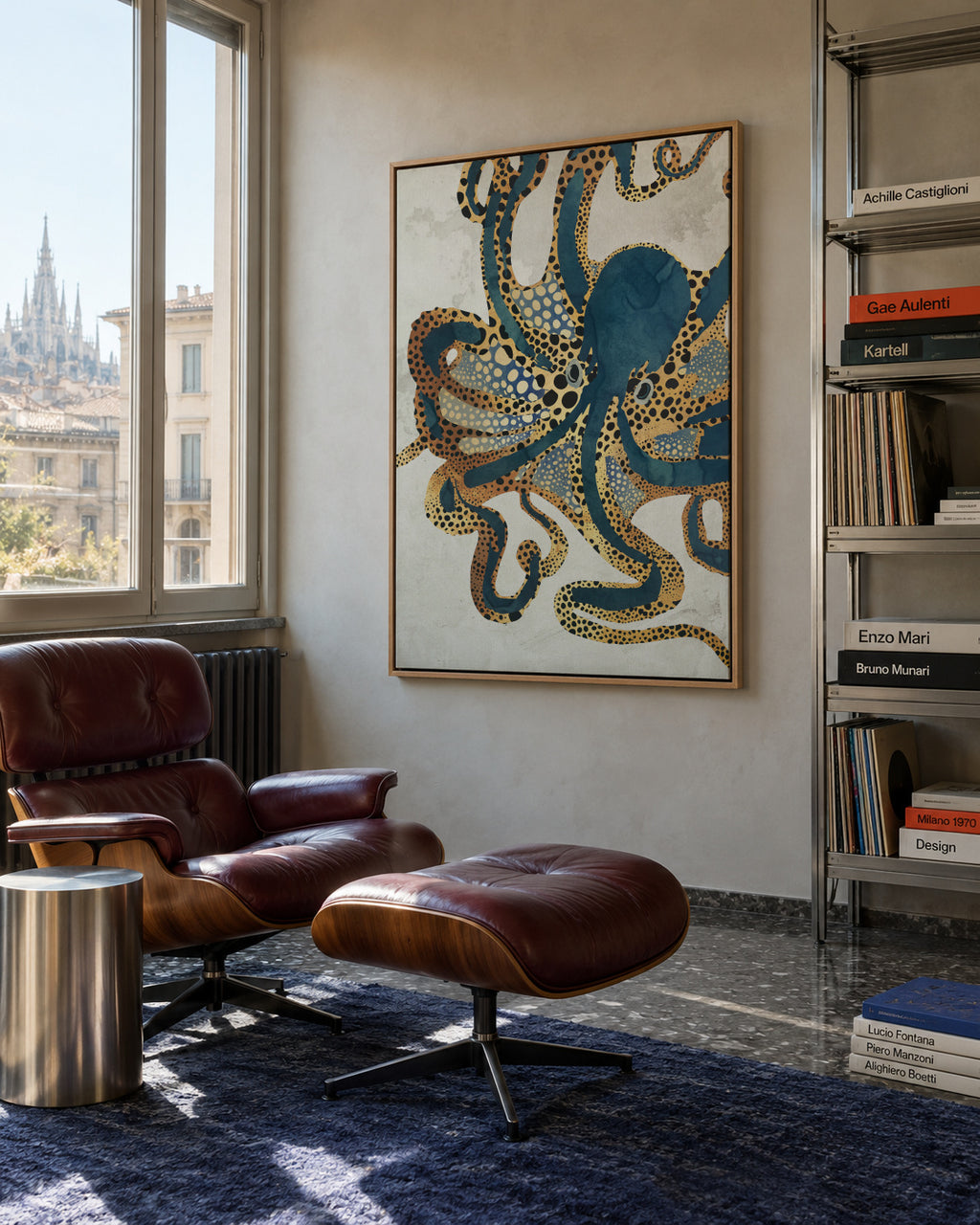 Underwater Dream VI - Framed canvas in an interior