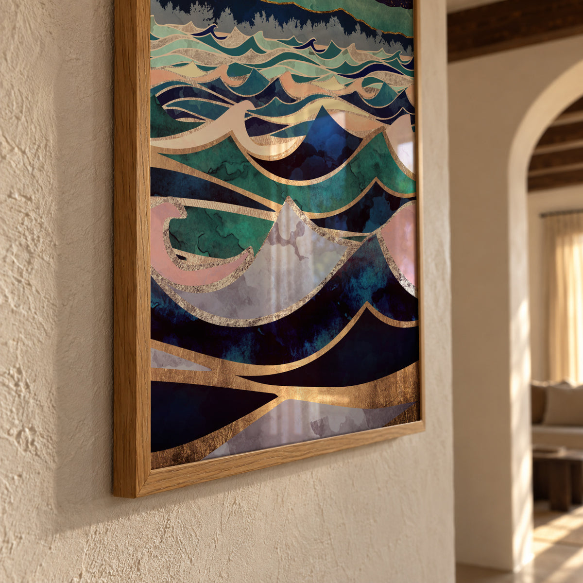 Moonlit Ocean - Framed poster detail