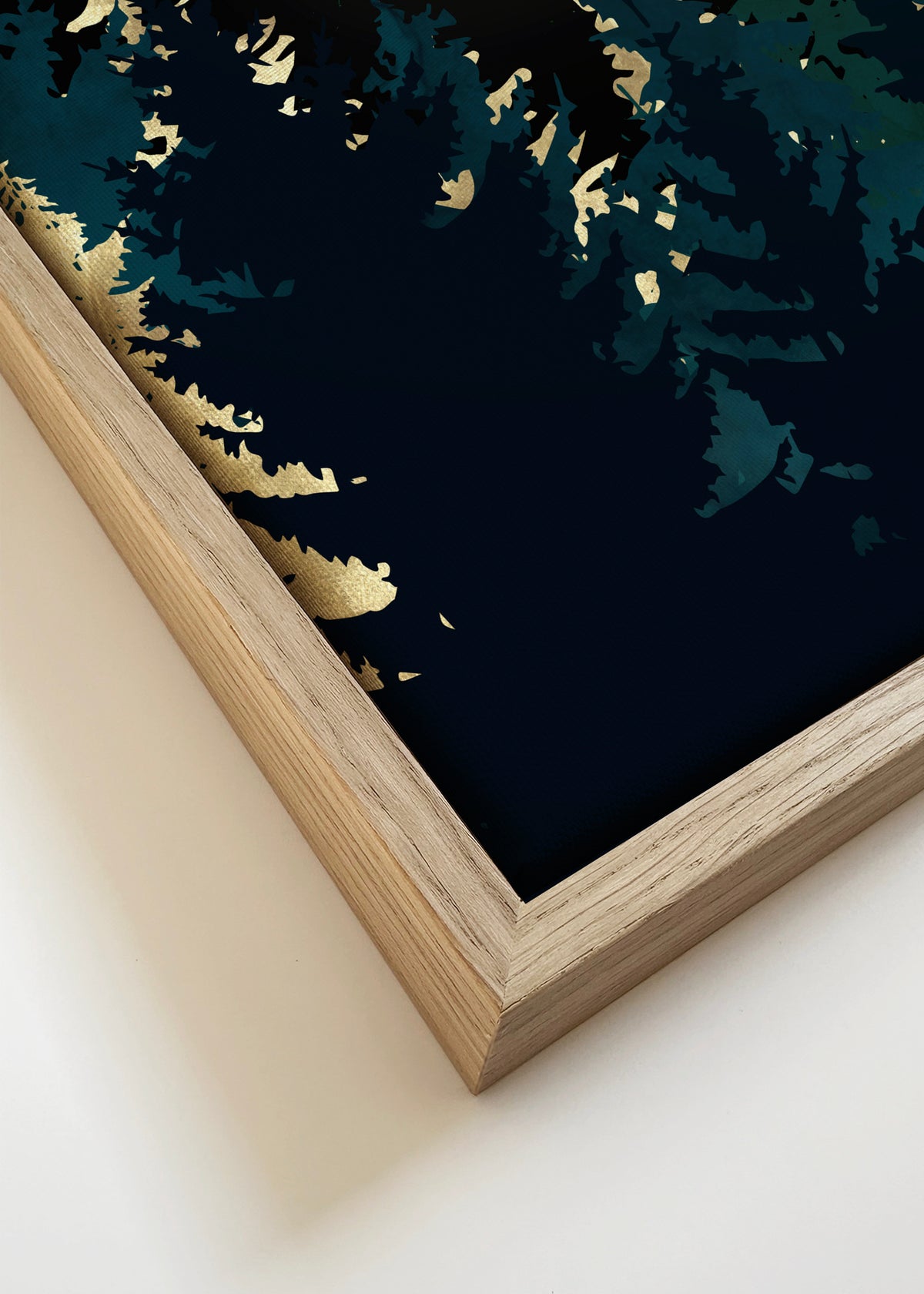 Forest Glow - Framed canvas detail