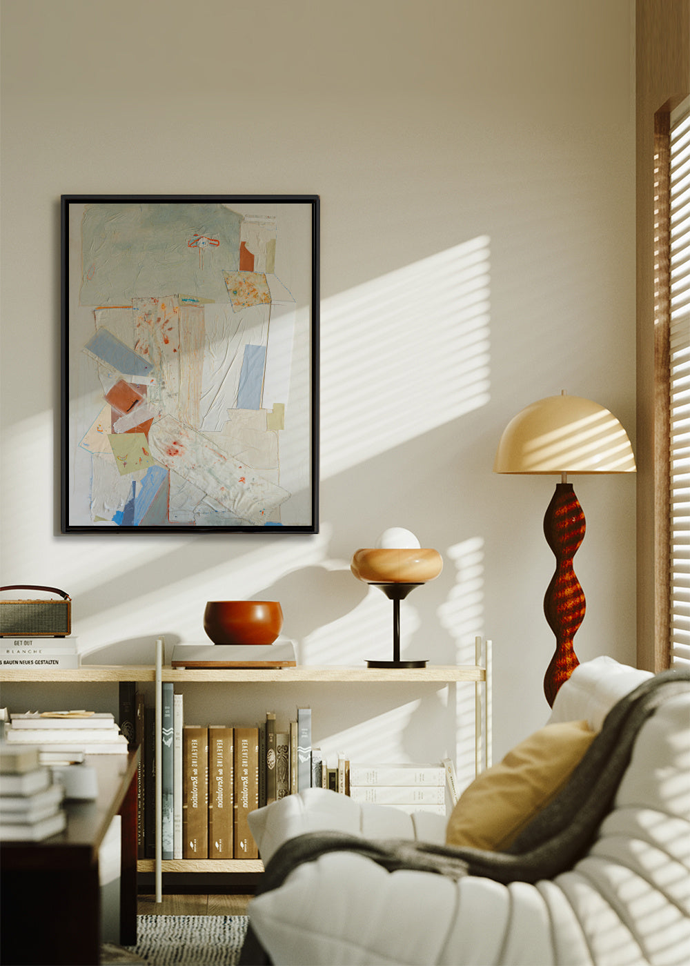Alquimia - Framed canvas in an interior
